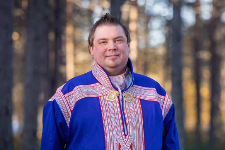 Saamelaiskäräjien puheenjohtaja Tuomas Aslak Juuso.