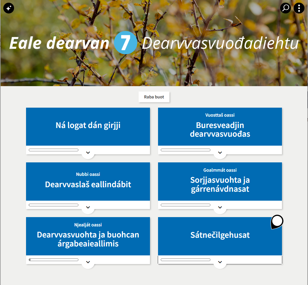 Eale dearvan 7 -oppimateriaali