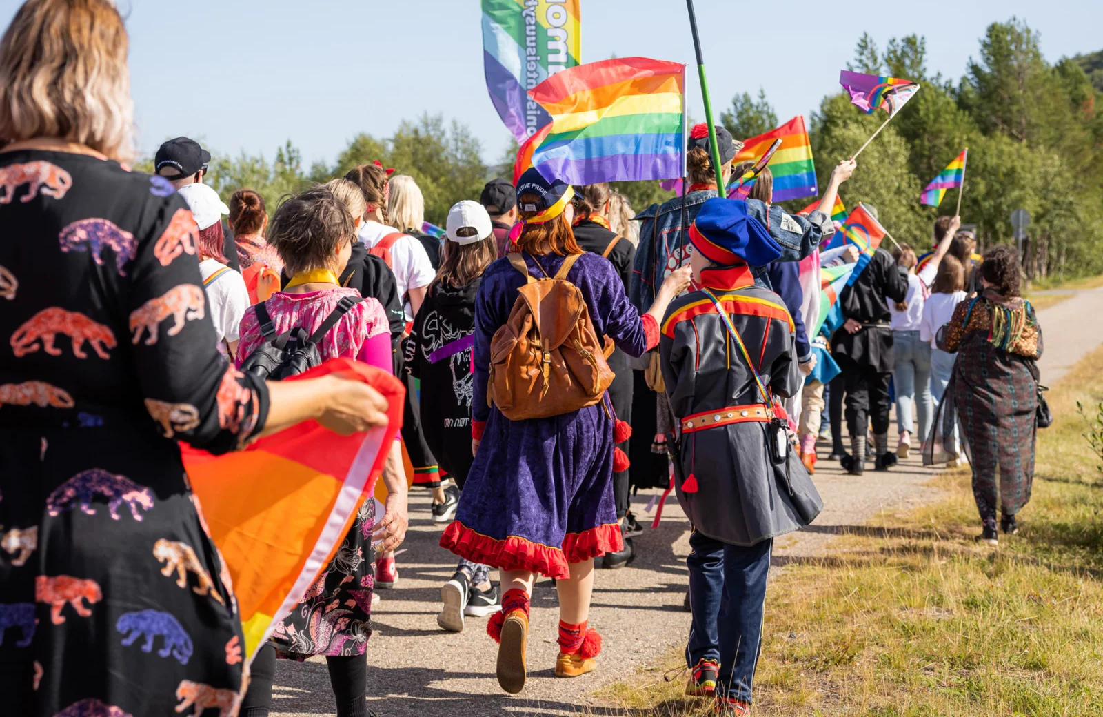 Sápmi Pride Utsjoella vuonna 2021. Kuva: Ville Fofonoff / Saamelaiskäräjät